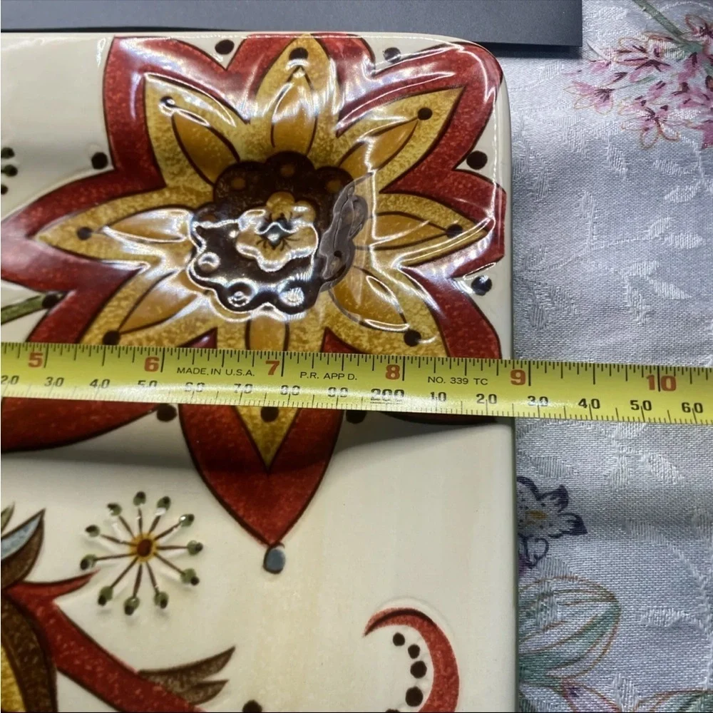 PIER 1 Imports CARYNTHUM  Salad/ Lunch Plate Earthenware 8.75